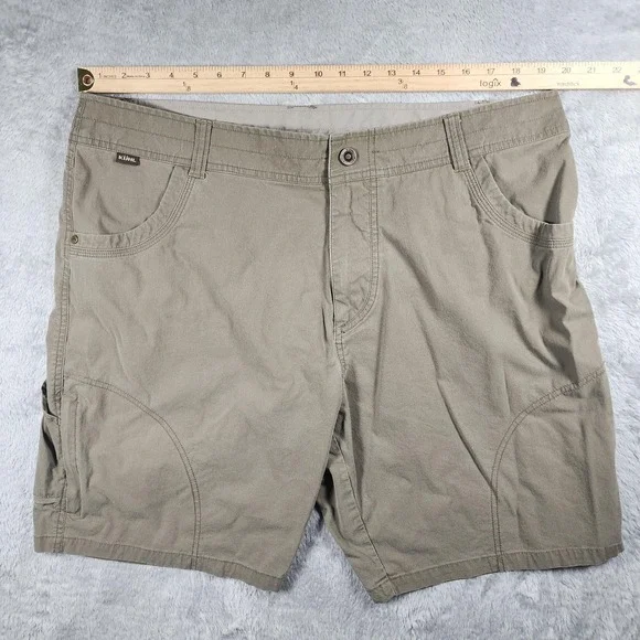 Kuhl Ramblr Shorts Mens 40 Beige Cargo Canvas Stretch Outdoor Hiking Travel - Picture 10 of 16